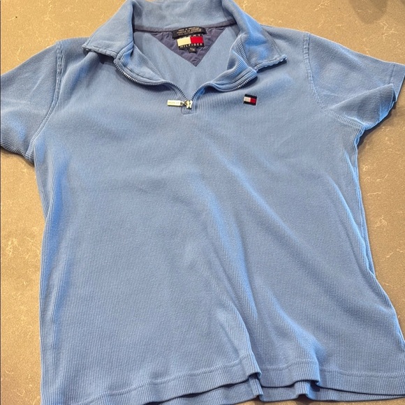 Tommy Hilfiger Light Blue Short Sleeve Tee - Picture 3 of 5